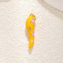 1 pezzo Ciondolo di peperoncino di lusso minimalista alla moda in rame, accessorio versatile fai da te per bracciale, collana, orecchini, portachiavi