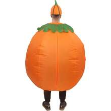 A Spooky Halloween One-Eyed Pumpkin Inflatable Costume Performance Costume Pumpkin Inflatable Costume Party Atmosphere Performance Props - Yellow - View 5