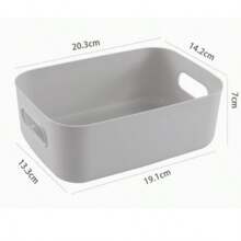 塑料办公桌收纳盒，化妆品厨房零食篮