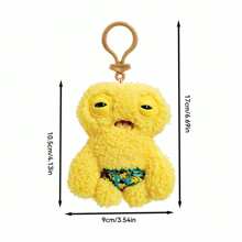 ZURU Fuggler schattige tandenmonster sleutelhanger creatieve pop hanger funk tand schat lelijke tanden grappige tas hanger pop