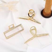 2026 New Mehayi 3 PCS Metal Large Claw Clips For Thick Heavy Hair, Strong Hold Big Non-Slip Hair Catch Barrette Jaw Clamp For Long Hair, Fashion Styling Accessories For Women - Loại A - Xem 7