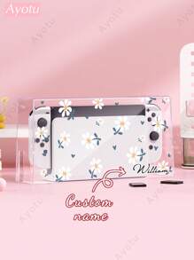 Ayotu Customizable Text & Name Compatible With Nintendo Switch/OLED/Lite Consoles & Accessories Set. Includes Protective Case, Storage Bag, Base Shell, Console Cover, Game Card Case, Controller Cover And More. High Definition Custom Design, Ideal Creative Gift For Birthday, Anniversary, Valentine's Day, Holidays - Multicolor - View 20