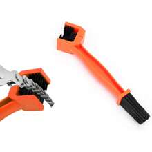 1 pieza Lavadora de cadena de bicicleta o motocicleta, cepillos para limpiar la suciedad de la cadena y los engranajes de la motocicleta, herramienta de cepillo de limpieza de cadena de bicicleta universal para bicicleta de montaña y motocicleta de uso pesado