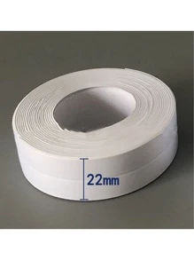 1pc Waterproof Sealing Tape For Kitchen/Bathroom/Toilet/Tile Seam And Corner Line, Self-Adhesive Flexible Caulk Tape For Bathtub And Shower, Easy To Apply Gap Filler For Countertops And Toilet Base, Creates A Tight Seal To Prevent Water Damage, Durable PVC Material, Keeps Your Kitchen And Bathroom Dry And Fresh, Ideal For Sealing Edges And Corners.