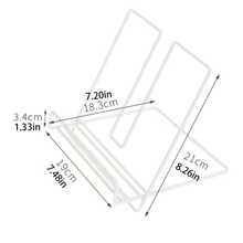 1pc Foldable Desktop Iron Art Book/Magazine/Cookbook Display Stand Rack