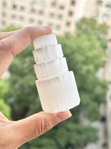 Selenite Crystal Tower Natural Selenium Skyscraper, Balance Reiki Chakra Energy, Scene Decoration, Desktop Decoration, Crystal Ornaments, Home Decor, Witchy Things, Stocking Stuffers, Decoration Gift Mom & Friend's Gift -No Electricity