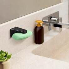 Porte-savon magnétique, plateau de rangement de savon suspendu pour la douche, étagère à savon murale sans perçage pour la salle de bain, distributeur de savon magnétique créatif, accessoire de maison, décoration de salle de bain, décoration d'automne, retour à l'école