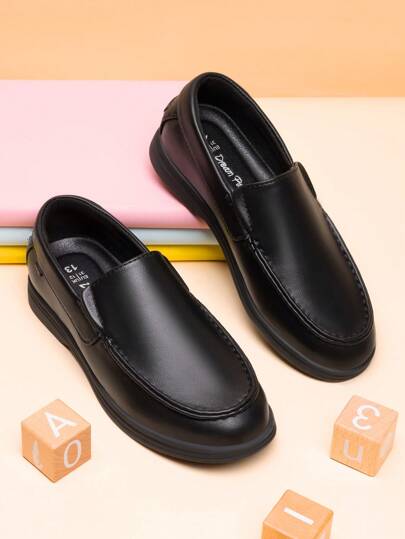 Boys Dress Shoes Slip-On Loafers Casual Flat Shoes (Toddler/Little Kid/Big Kid)