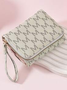 Women's Short Wallet Zipper Tri-Fold Embroidered Fashion New Style Multi-Card Slots Handbag For Women Wallet Mini Wallet Purse Wallet Small Wallet Wallet - Beige - View 6