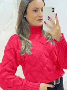 Women Sweaters - Màu Hồng  San hô - Xem 1