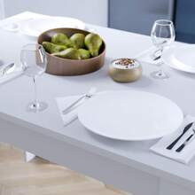 4 Seater Dining Table MDF Wood Rectangle Modern Kitchen Dining Room Furniture Unit, Oak - White - View 5