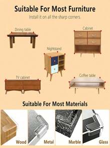 4/8pcs Table Corner Edge Protector, Silicone Cushion Guard To Prevent Bumps, Furniture Corner Protection