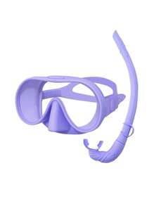 3pcs/Set Diving Mask Set - Swimming Goggles, Snorkeling Mask With Breathing Tube, Anti-Fog Underwater Dive Mask With Adjustable Strap, Leak Proof Snorkel Mask, Beach Essentials, Beach Accessories, Pool Float
