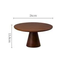 Retro stojak na ciasto z drzewa sandałowego, taca na desery, talerz na słodkie przekąski do salonu, podwyższony stojak na ciasto na przyjęcie urodzinowe