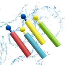 2 piezas/4 piezas/12 piezas/20 piezas Pistolas de agua de colores vibrantes para niños: juguetes de agua de verano para piscina y playa, mini lanzadores de agua de espuma EVA con mecanismo de retroceso, acción de disparo de agua divertida, diversión en la piscina | Juguetes de agua vibrantes | Pistolas de agua de Eva