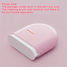 1 pieza Estuche invisible portátil para alineadores, caja de almacenamiento sellada de ABS para retenedores de niños (sin incluir el cepillo de limpieza), soporte para bandejas de ortodoncia amigable para viajes, sin batería requerida - sin accesorios incluidos