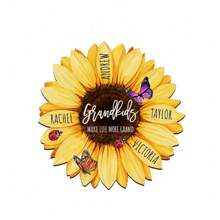 1pc Custom Sunflower Refrigerator Magnet With Grandkids Name, Personalized Mother's Day Gift For Grandma, Custom Grandma Refrigerator Magnet, Sunflower Magnet With Grandkids Name, Gift For Mom, Grandma Nana Gifts,Mother's Day Gift,Birthdays Day Gift.