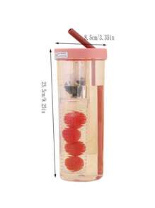 1 pieza Vaso de alta calidad con infusor de té, vaso de plástico para estudiantes, duradero, gran capacidad, termo portátil para jugo de frutas