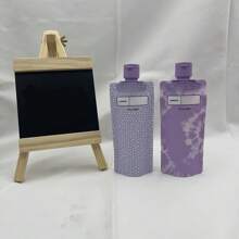 6 confezioni da 90ml di dispenser da viaggio in plastica per articoli da toeletta - contenitori liquidi in piedi a prova di perdite per shampoo, balsamo, lozione, bagnoschiuma | Plastica, inodore, senza lattice, per il ritorno a scuola