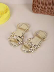 Sandalias planas de moda 2025, nuevas sandalias versátiles para la playa, sandalias abiertas de 2 vías para exteriores y viajes