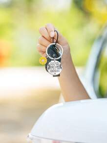 1 件/5 件/10 件/15 件励志向日葵钥匙扣礼品套装，欧根纱袋感谢派对用品牛皮纸标签，你很棒，鼓舞人心的话语，不锈钢钥匙扣，可与汽车钥匙、门钥匙、钱包配件一起使用汽车配件包饰背包学校可爱哥特式 Y2k 包配件挂绳带身份证夹汽车配件包饰 - 彩色 - 查看 5