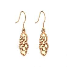925 Sterling Silver Fashionable Exquisite Geometric Hollow Versatile Hypoallergenic Pure Silver Earrings