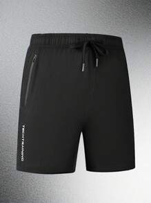 3 pièces Shorts amples et décontractés pour hommes, convenant aux sports d'extérieur, design minimaliste, été - Multicolore - Voir 3