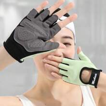 1 Paio di guanti sportivi mezze dita, modello 2025 nuovo, sottili, antiscivolo, ammortizzanti, adatti per ciclismo all aperto, fitness, allenamento sportivo, unisex, palestra, sport, esercizi domestici, guanti da palestra per donna, guanti da boxe, guanti da palestra per uomo