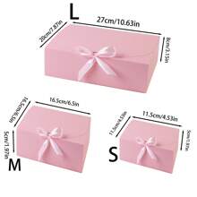 10pcs/5pcs/2pcs - White/Black/Pink/Brown Gift Box With Lid, Gift Box With Ribbon For Bridesmaid Proposal Box, Gift Box For Wedding, Birthday Gift, Shower Party And Other Parties, Valentine's Day Gifts, Valentine Day,Packaging, Birthday, DIY Making, Beauty Storage BOX