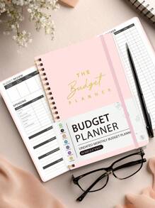 Trees 1 szt. Plan budżetowy – miesięczny organizer finansowy z notatkami do śledzenia wydatków, zaprojektowany do efektywnego zarządzania pieniędzmi, niedatowany plan finansowy/księga rachunkowa, gotowy do użycia – prezent dla mężczyzn w formacie A5