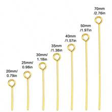 100pcs 20-50mm Steel Color, 50pcs Golden, Stainless Steel 9-Shape/T-Shape/Ball-Shape Bendable Head Needles, Suitable For Handmade DIY Bracelet Necklace Earring Jewelry Accessories Making Materials - Stainless Steel Needle - View 25