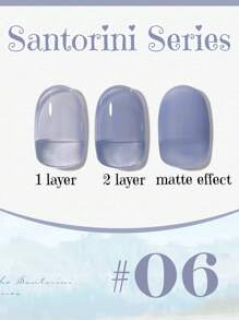 10ml Spring Summer Santorini Series Blue Green Gel Nail Polish 2025 New Internet Celebrity Popular Ice Transparents Blue Nail Professional For Nail Salons Nail Art Nail Supplies