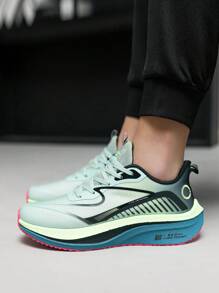 DINGZU 男士防滑耐用透气多色正式户外系带低帮休闲运动鞋，时尚简约面料运动跑步鞋，纯色低帮厚底鞋，男士鞋类和运动鞋