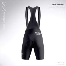 ltiilt 1pc Men's Seamless Bib Shorts, 6H High-Support Cycling Shorts, Moisture Wicking And Compressive, Suitable For Cycling, Mountain Biking & MTB