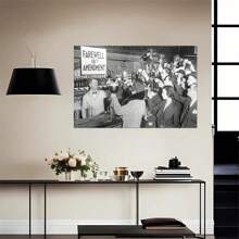 End Of The Prohibition Farewell 18th Amendment Print Poster Unique Modern Canvas Wall Painting Simple Aesthetic Decoration Bedroom Kitchen College Style Dormitory Home Decorations With Frame Can Be Hung Directly