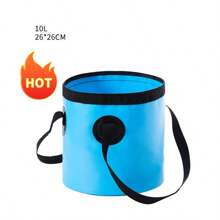 Collapsible Bucket, 5 Gallon Portable Folding Water Container For Travelling, Camping, Hiking, Fishing, Gardening