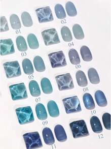 10ml Spring Summer Santorini Series Blue Green Gel Nail Polish 2025 New Internet Celebrity Popular Ice Transparents Blue Nail Professional For Nail Salons Nail Art Nail Supplies