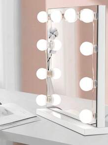 16 Bulbs LED Makeup Mirror Light With USB Adapter,Rotatable Ball Lights Bulb For Room Makeup Mirrow Decoration