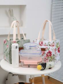 1 szt Nadrukowany Torba Przenośny Woreczek Na Lód Termiczny Torba Wodoodporny Bezludny Torba Lunch Pudełko śniadaniowe Torba