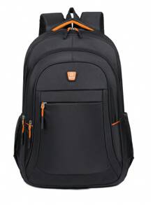 Large Capacity Durable Travel Backpack, Men's Laptop Bag, High Capacity, School/Commute Backpack With Laptop Compartment, Adjustable Shoulder Straps, Zipper Closure, Ideal For Travel, School And Commute, Multi-Functional Handbag