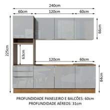 MADESA Baker's Racks - Brown and Grey - View 3