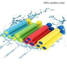 2 piezas/4 piezas/12 piezas/20 piezas Pistolas de agua de colores vibrantes para niños: juguetes de agua de verano para piscina y playa, mini lanzadores de agua de espuma EVA con mecanismo de retroceso, acción de disparo de agua divertida, diversión en la piscina | Juguetes de agua vibrantes | Pistolas de agua de Eva
