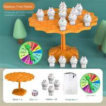 1 Set Frog Balance Tree Game, Multiplayer Tabletop Game, Frog Stacking Toys, Board Game, Party Interactive Toy