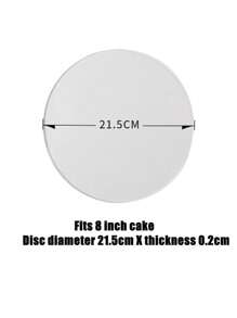 طقم بداية تنعيم الكيك 2 قطعة - قوالب أكريليك شفافة بأحجام 4/6/8 بوصة ذات حواف ملساء للإخراج السهل للكيك - غير مشحون، مثالي لمتاجر الكيك والخبازين المنزليين