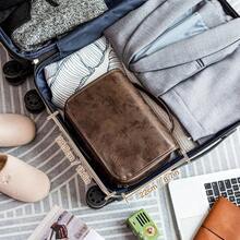 Neceser organizador de viaje colgante para hombres y mujeres, 3 en 1 multifuncional grande estuche cosmético de maquillaje para accesorios de cambiador, piel sintética resistente al agua