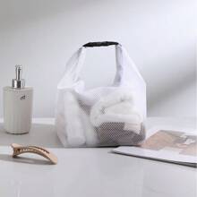 Transparent Waterproof Bag Storage Organizer Bag, Clothing/Swimwear/Cosmetics Bag, Large Capacity, Portable For Outdoor Travel Toiletry Back To School Supplies