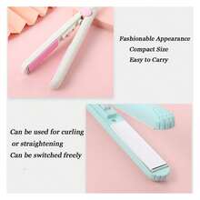 Chic Mini Ceramic Curling Iron, Curlchic Mini Ceramic Curling Iron, Portrait Mini Dual Purpose Curling Iron, Ceramic Mini Hair Curler For Short Hair, Portable Mini Curling Iron Travel Purple