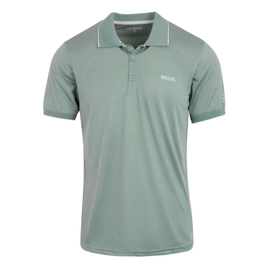 Regatta Mens Remex II Polo Shirt (Glacier Solid) - Grey Wash - View 1