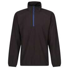 Regatta Mens Navigate Half Zip Fleece (Black/New Royal) - Natural Black - View 1