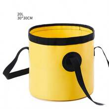 Collapsible Bucket, 5 Gallon Portable Folding Water Container For Travelling, Camping, Hiking, Fishing, Gardening
